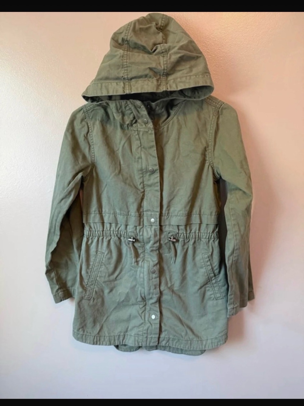 Old Navy Kids Hooded Utility Jacket - Olive